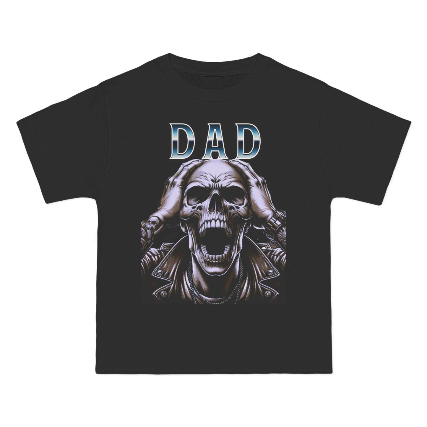 Gothic Dad T-Shirt, Edgy Father's Day Gift, Skulls Graphic Tee, Punk Style Shirt, Unique Men's Apparel, Alternative Fashion