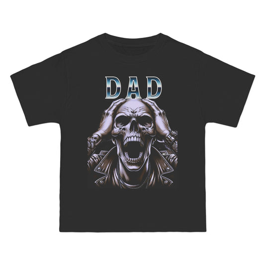 Gothic Dad T-Shirt, Edgy Father's Day Gift, Skulls Graphic Tee, Punk Style Shirt, Unique Men's Apparel, Alternative Fashion