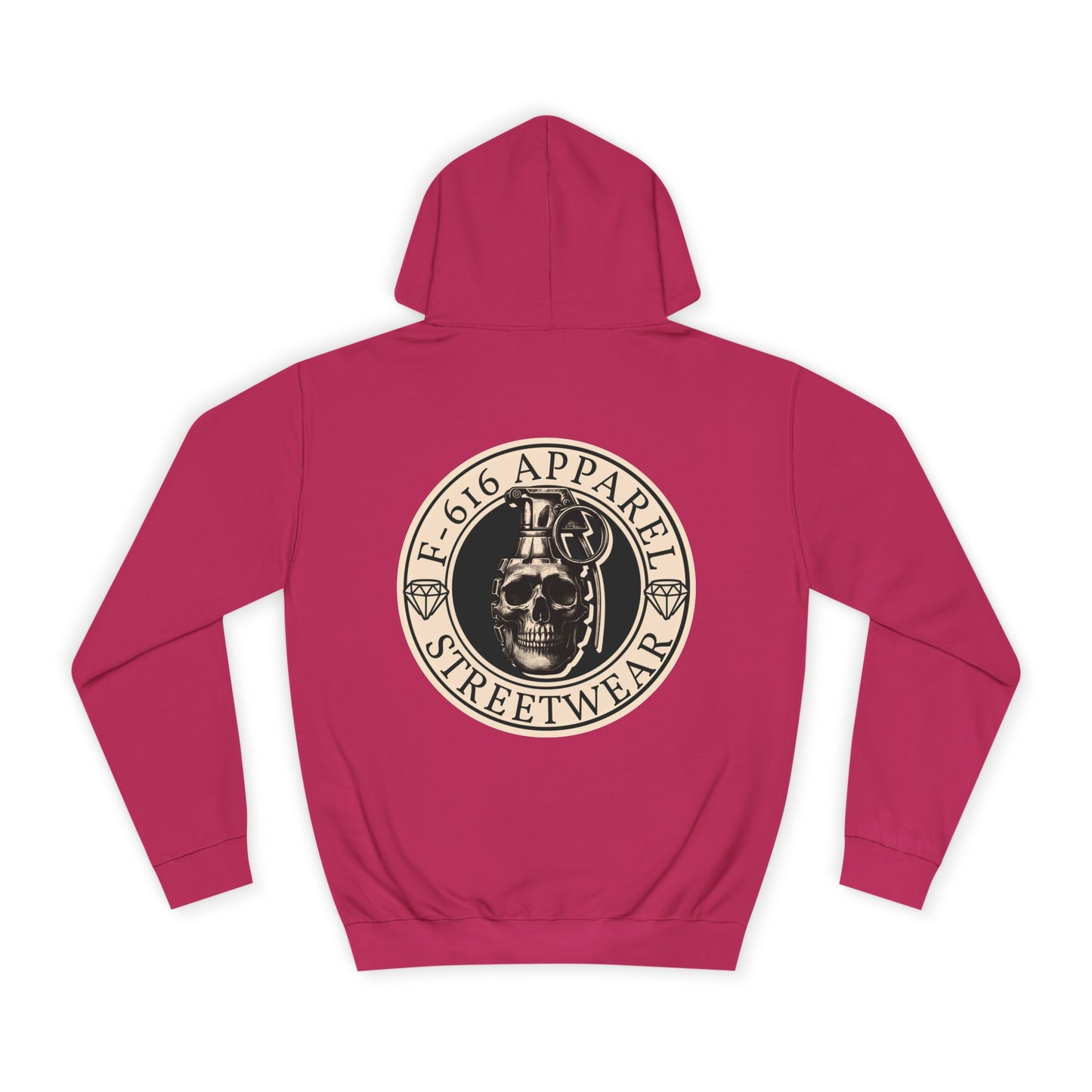 Skull Design Unisex College Hoodie - Cool Streetwear for College Life