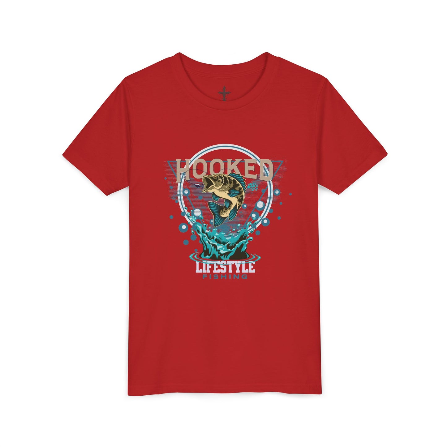 Youth Fishing Tee - "Hooked" Fishing Adventure Shirt for Young Anglers