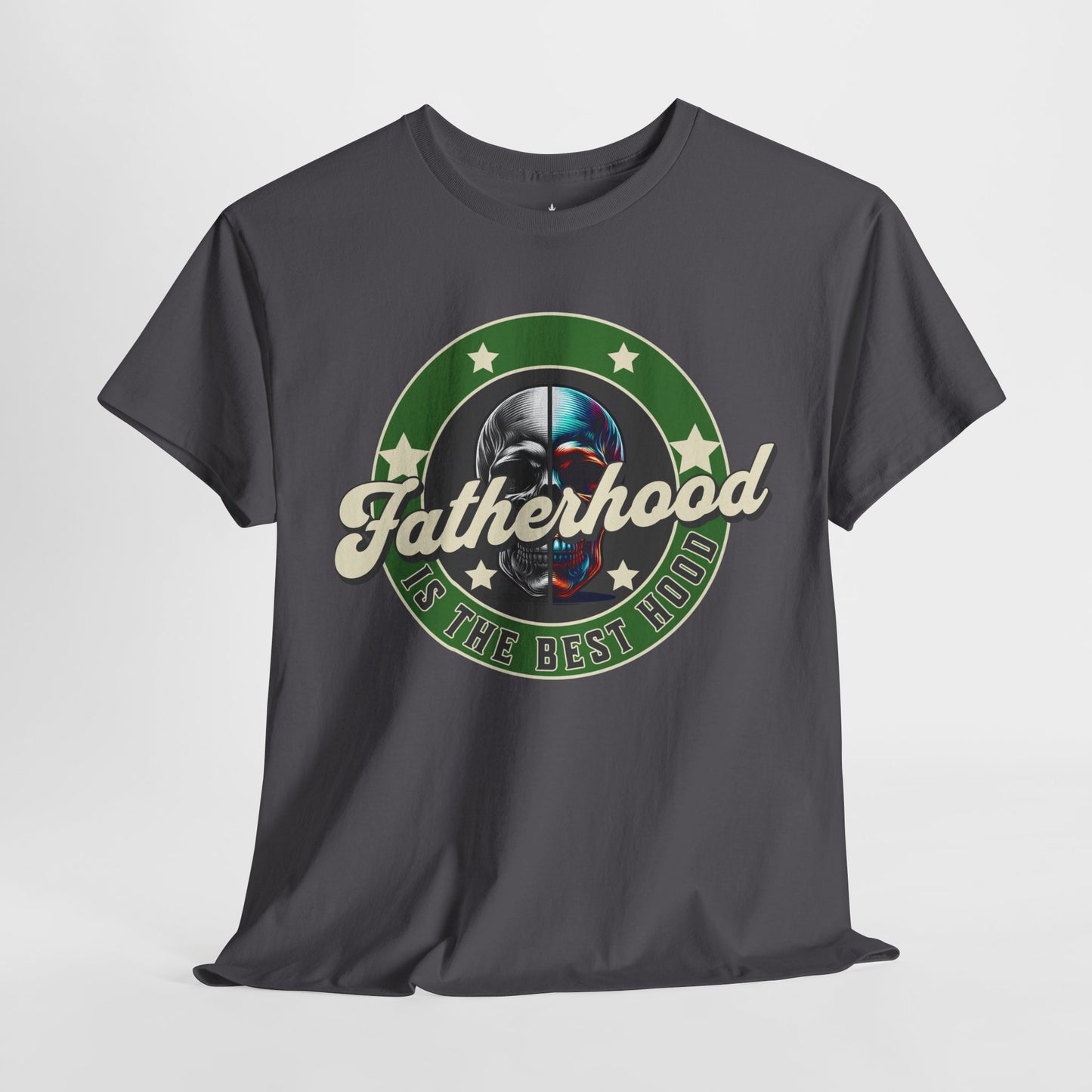 Unisex Heavy Cotton Tee: "Fatherhood Is The Best Hood" Graphic Tee | Perfect Gift for Dad, Casual Wear, Birthday, Father's Day, [...]