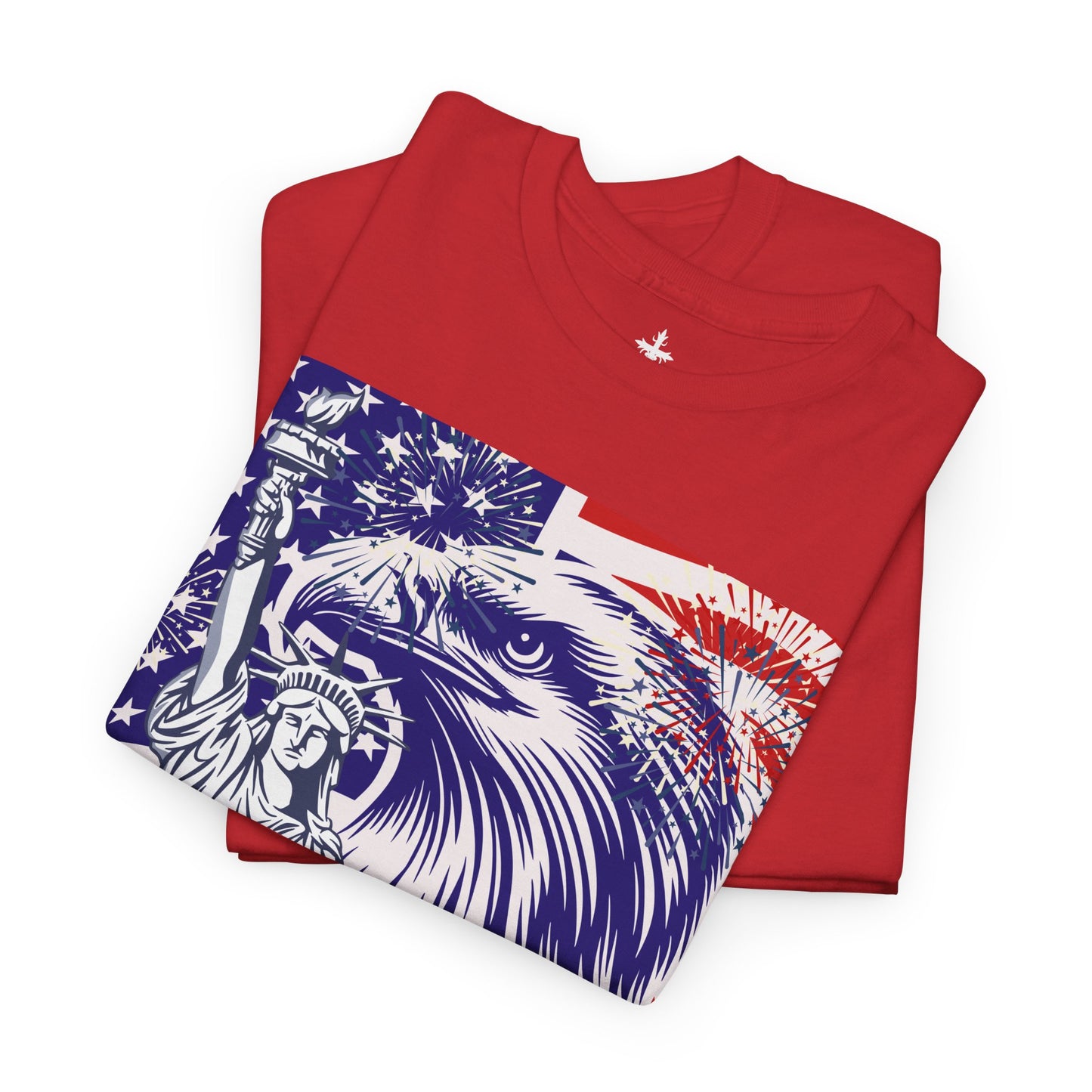 Patriotic Unisex Tee - America Land of the Free T-Shirt,4th of July Gift, Freedom Tee, Independence Day Apparel, Eagle Design Shirt