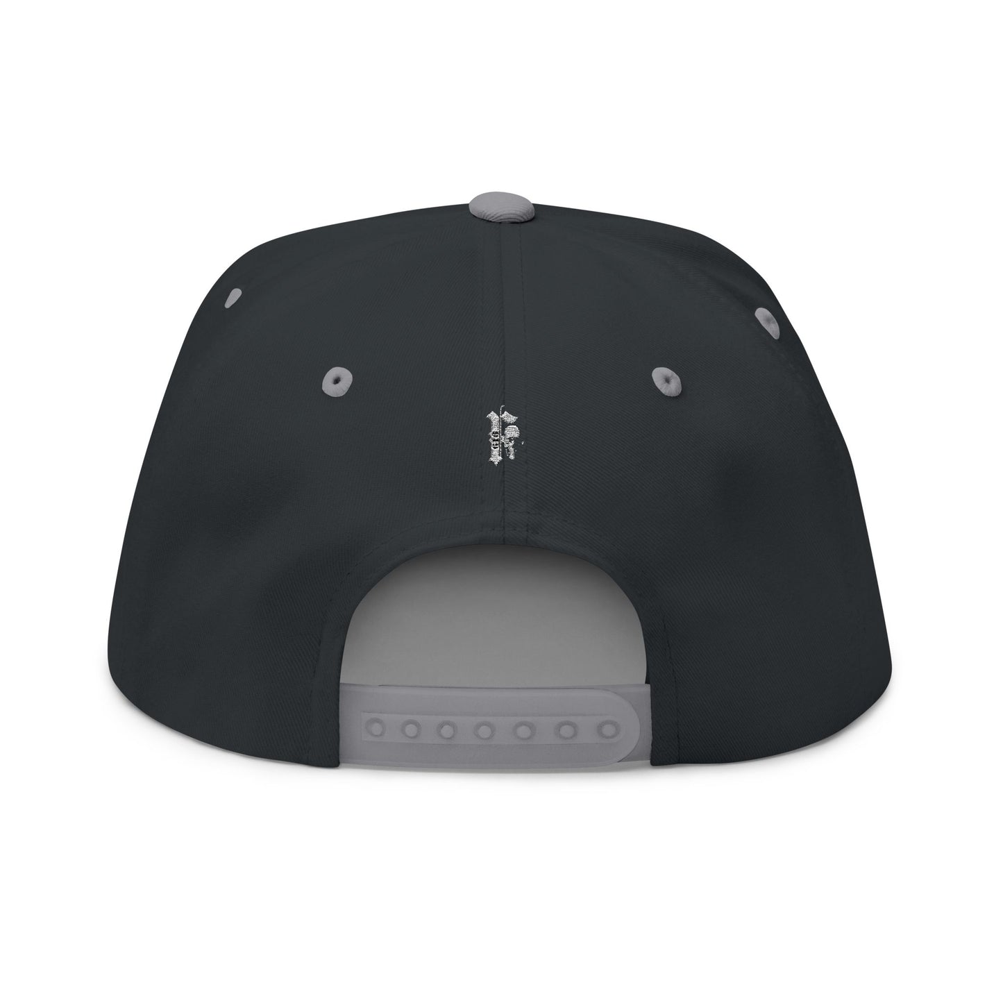 Embroidered Skull and Rose Flat Bill Cap | Unique Fashion Accessory for Edgy Style, Streetwear, Gift for Him/Her, Festival Headwear