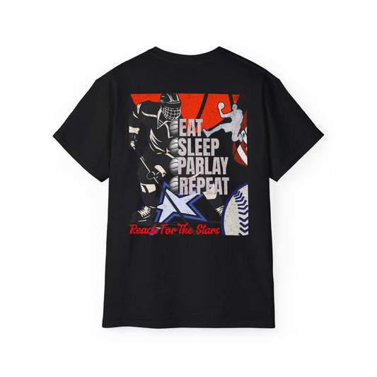 Sports Tee - Eat Sleep Parlay Repeat Unisex Heavy Cotton Tee