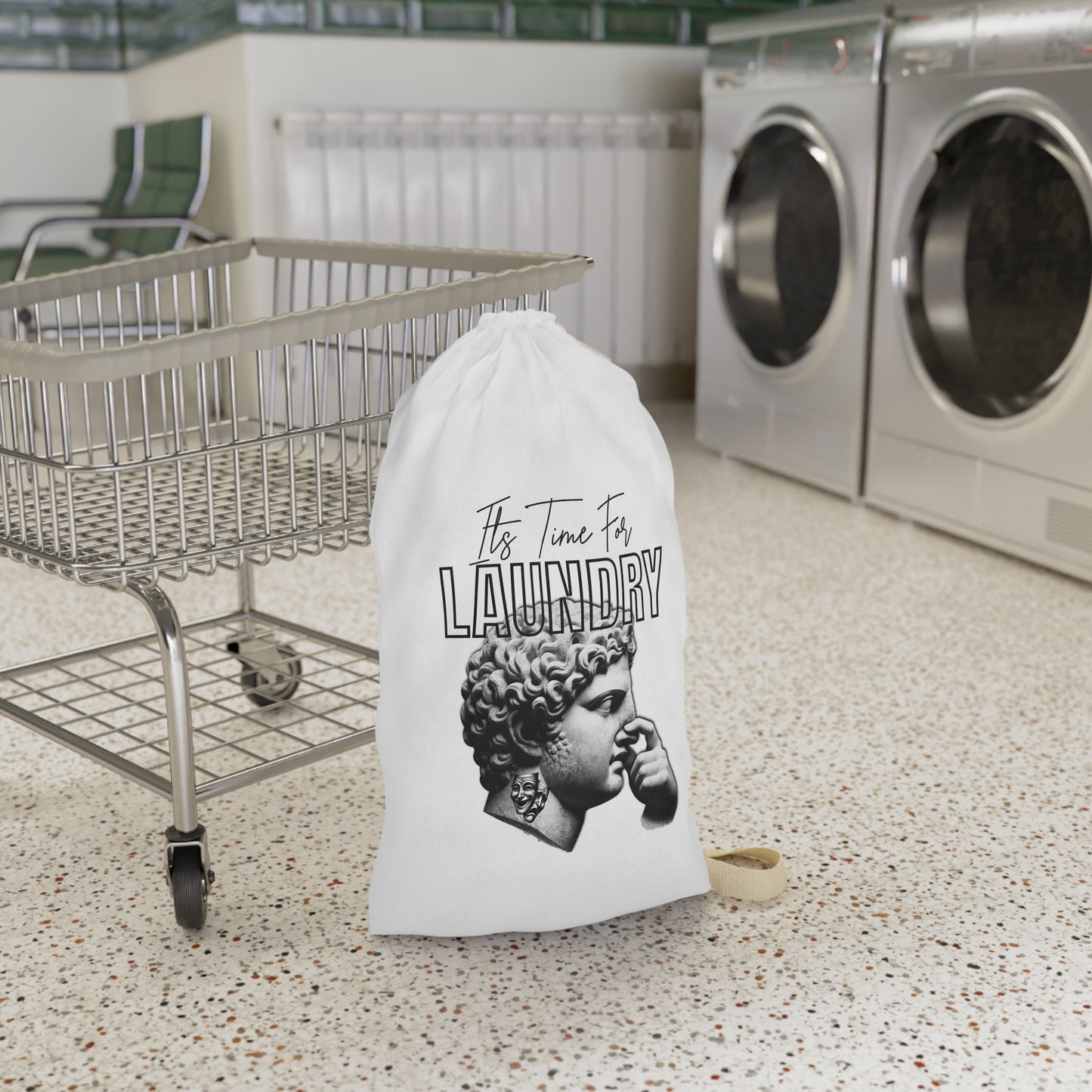 Vintage Laundry Bag, Vintage Style Laundry Bag - 'It's Time For Laundry' Design