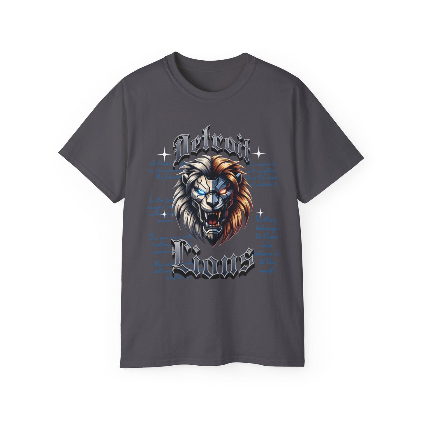 Detroit Lions Graphic Tee, Unisex Cotton Shirt, Sports Fan Apparel, Game Day Outfit, Football Gift, Casual Wear