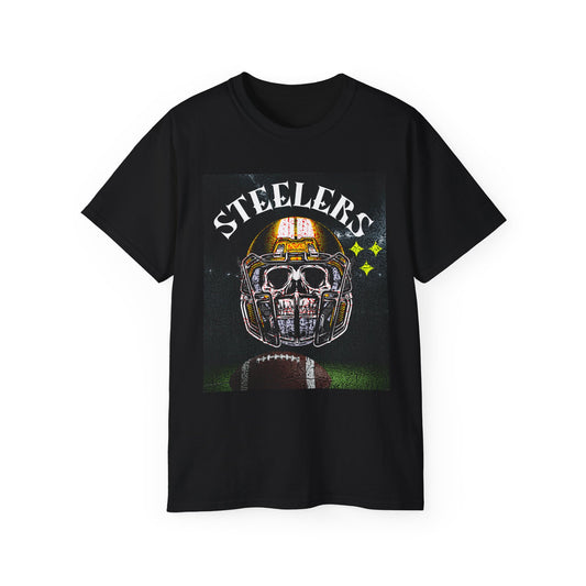 Steelers Graphic Tee, Unisex Ultra Cotton T-Shirt, Sports Apparel, Gifting for NFL Fans, Tailgate Gear, Game Day Outfit, Unique Fan Merch