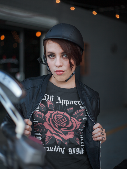 Edgy Rose Graphic Tee - Streetwear Fashion