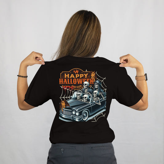 Halloween Skeletons Tee, Halloween Skeletons Graphic Tee, Spooky T-Shirt, Unisex Costume Shirt, Fun Halloween Apparel, Autumn Party Shirt