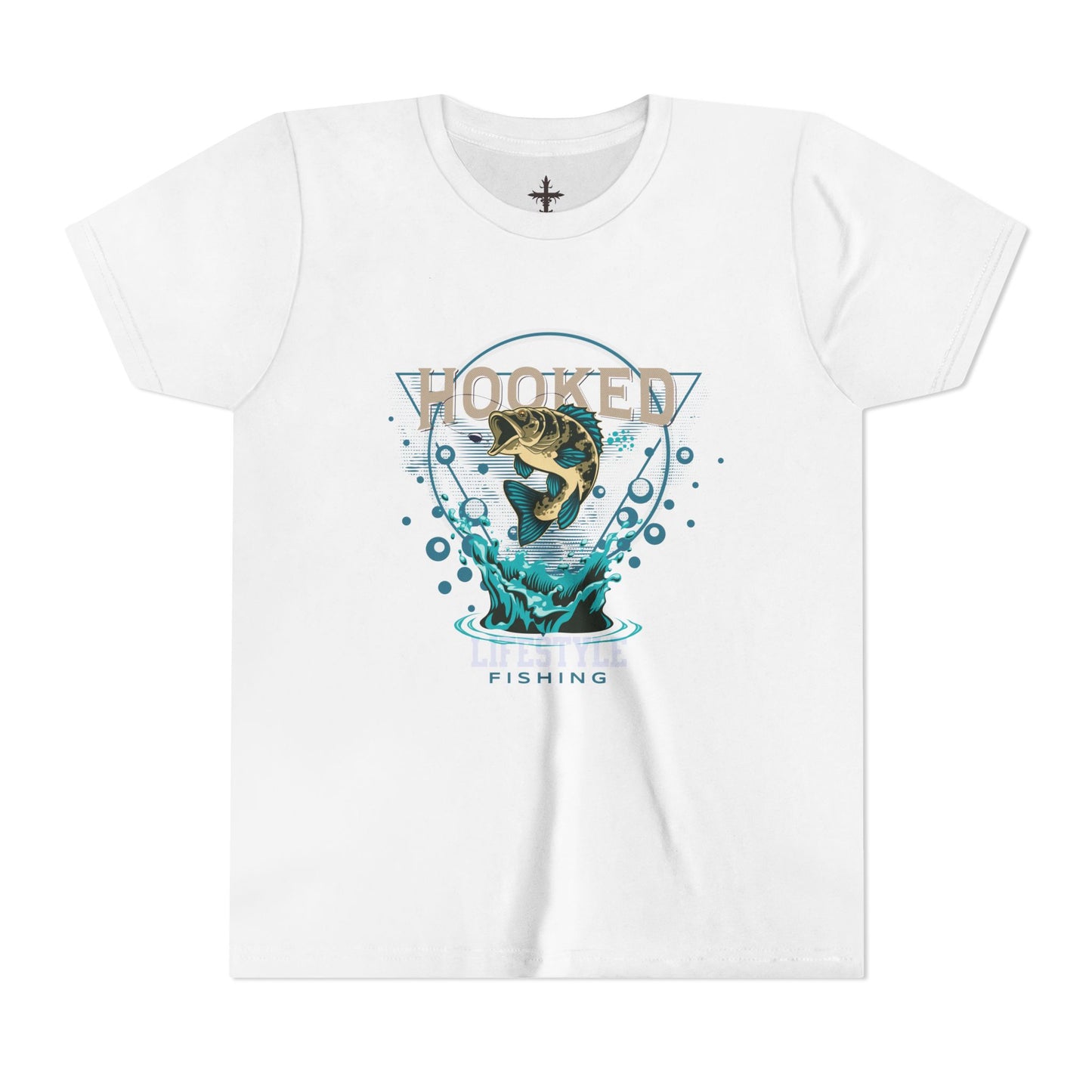 Youth Fishing Tee - "Hooked" Fishing Adventure Shirt for Young Anglers