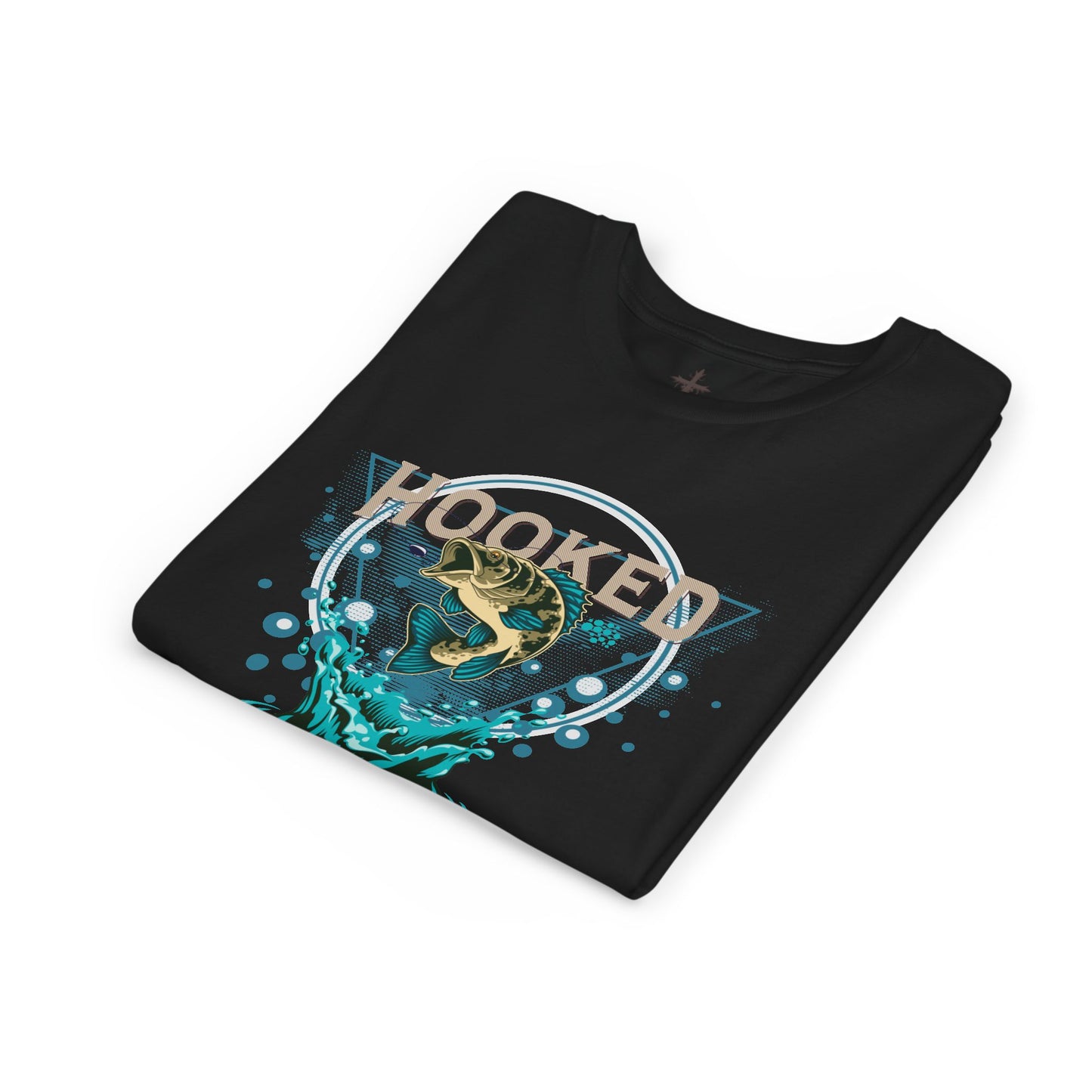 Youth Fishing Tee - "Hooked" Fishing Adventure Shirt for Young Anglers