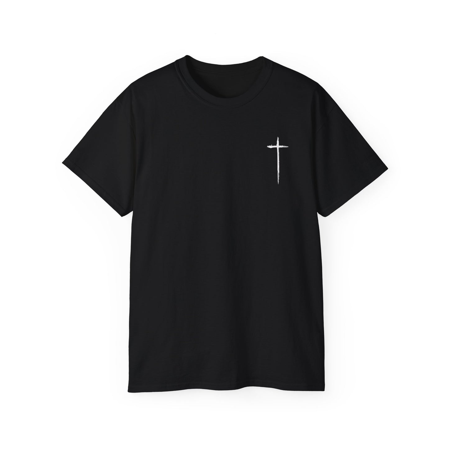 Graphic Tee: Minimalist Cross Design, Casual Wear