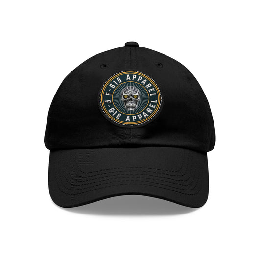 Dad Hat, Stylish Dad Hat with Leather Patch, Casual Cap, Gift for Him, Outdoor Accessory, Adjustable Hat for Any Occasion