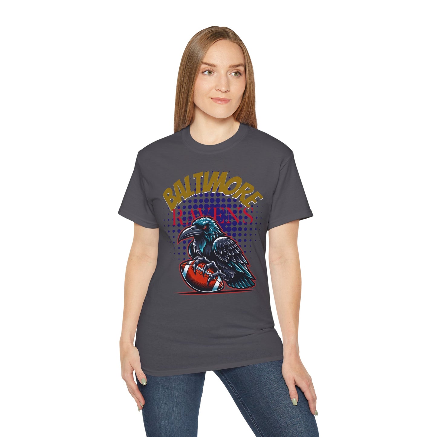 Baltimore Ravens Graphic Tee - Unisex Ultra Cotton Tee, Football Fan Shirt, Game Day Apparel, Ravens Merchandise, Sporty Gift