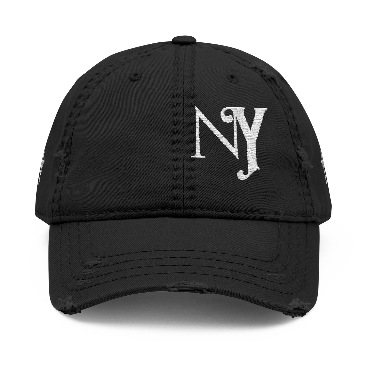 Distressed Dad Hat with NY Embroidery | Casual Dad Hat, Vintage Style Cap, Perfect Gift for Fathers Day, Outdoor Activities, Streetwear
