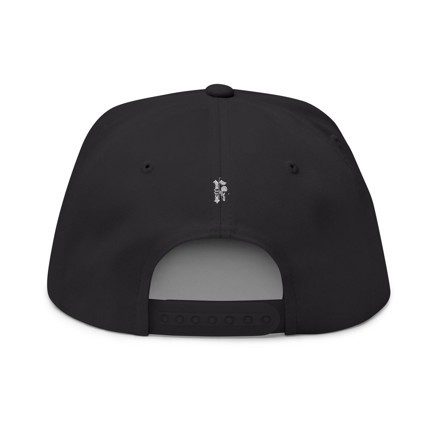 Embroidered Skull and Rose Flat Bill Cap | Unique Fashion Accessory for Edgy Style, Streetwear, Gift for Him/Her, Festival Headwear
