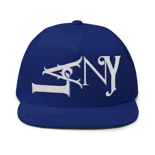 Embroidered Flat Bill Cap