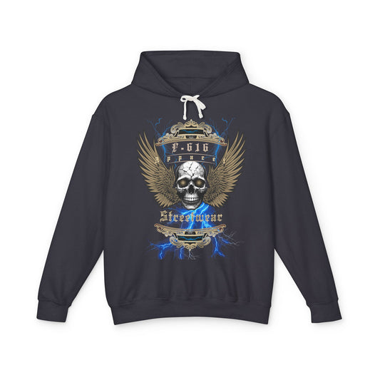 Gothic Skull Hoodie - Unisex Lightweight Sweatshirt for Rock Fans