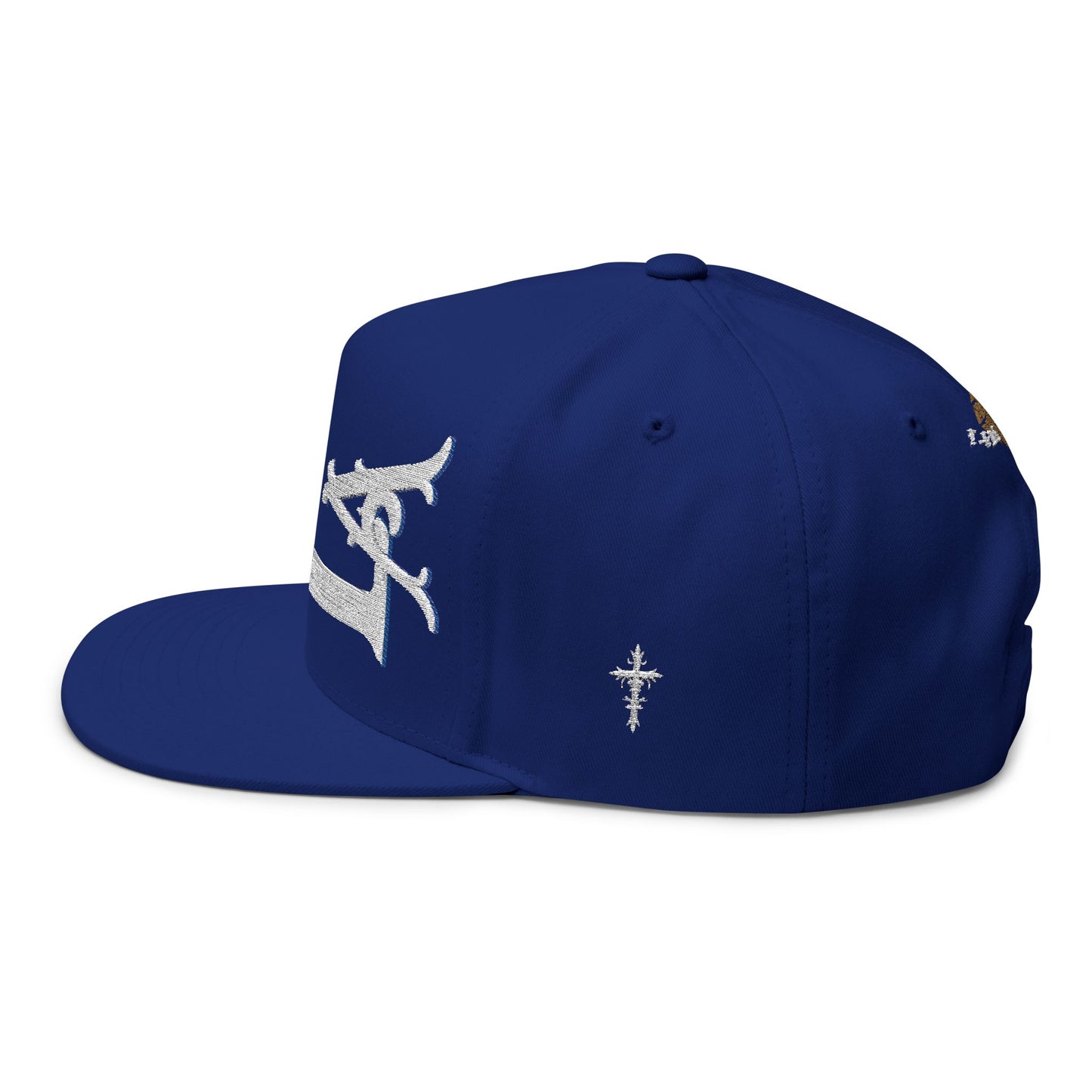 Stylish Flat Bill Cap | Embroidered LA Design | Trendy Accessory for Sports & Casual Wear, Perfect for Gifts & Events