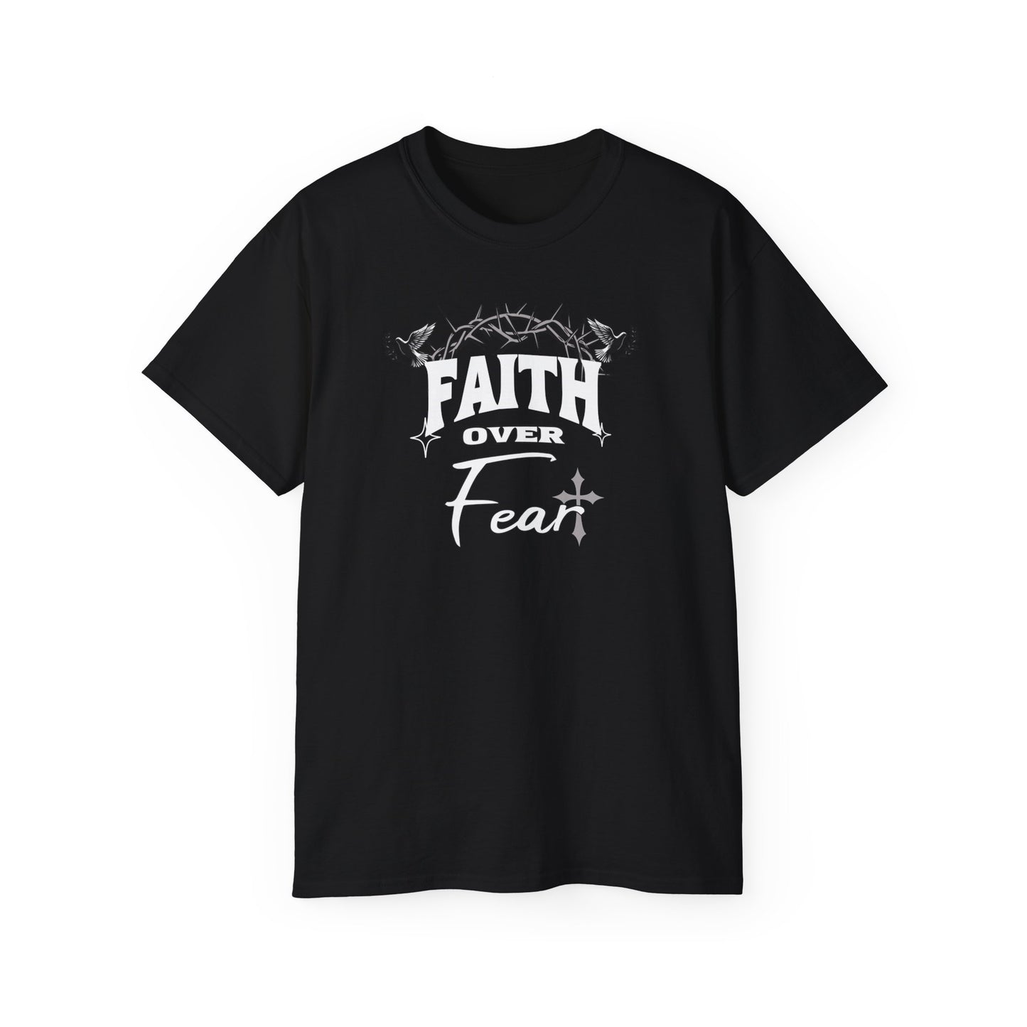 Faith Over Fear Unisex Ultra Cotton Tee - Inspirational Shirt for Spiritual Growth, Faith-Based Gift, Motivational Apparel, Meaningful [...]