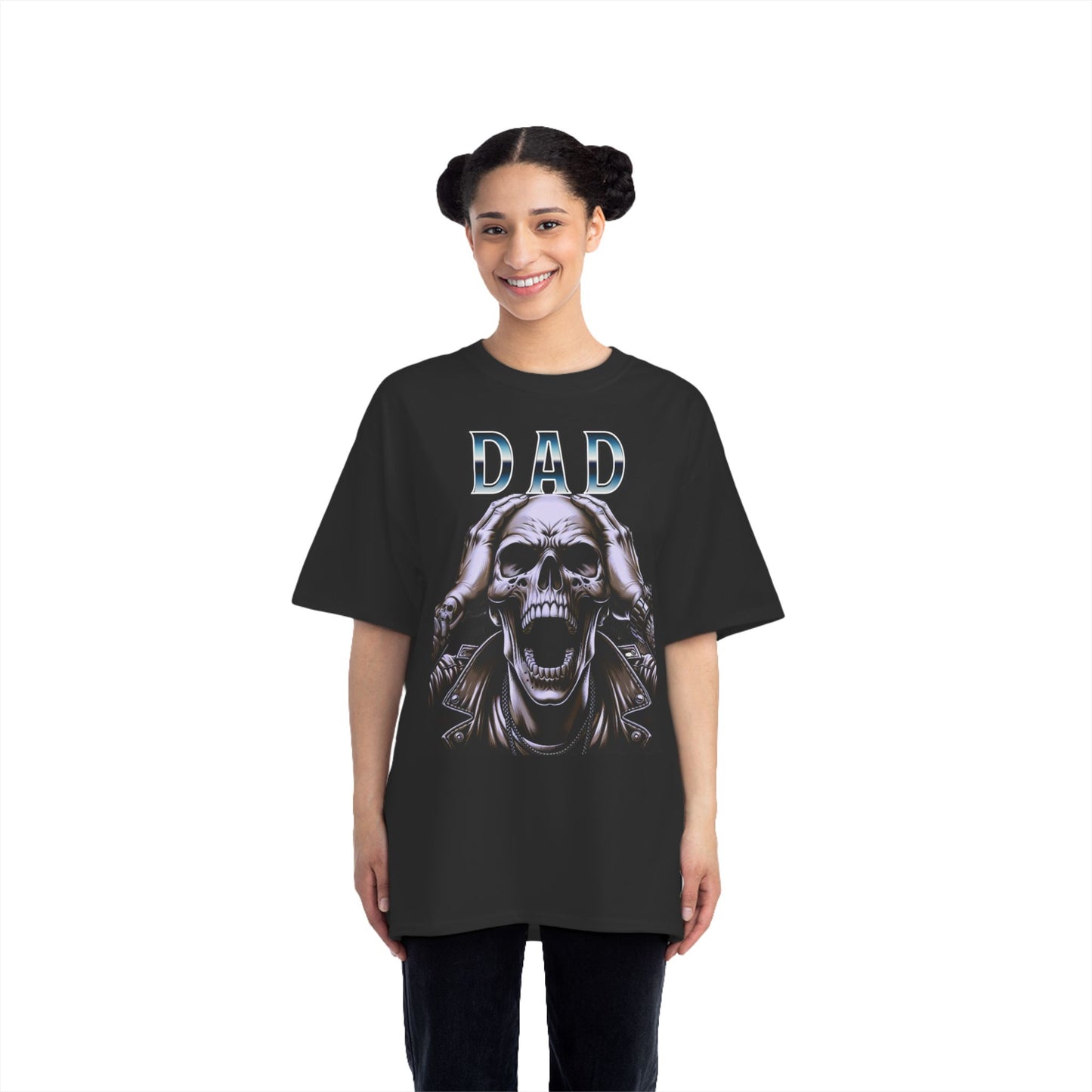 Gothic Dad T-Shirt, Edgy Father's Day Gift, Skulls Graphic Tee, Punk Style Shirt, Unique Men's Apparel, Alternative Fashion