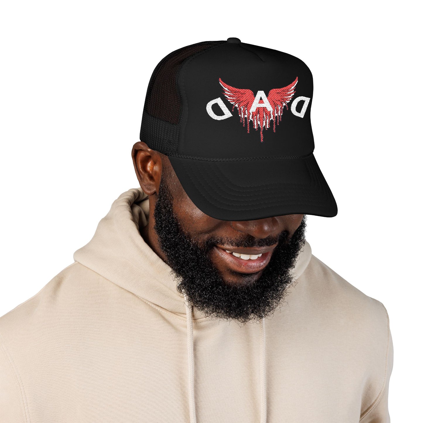 Stylish Dad Foam Trucker Hat, Embroidered Cap, Perfect Gift for Father's Day, Casual Wear, Outdoor Events, Dad Fashion