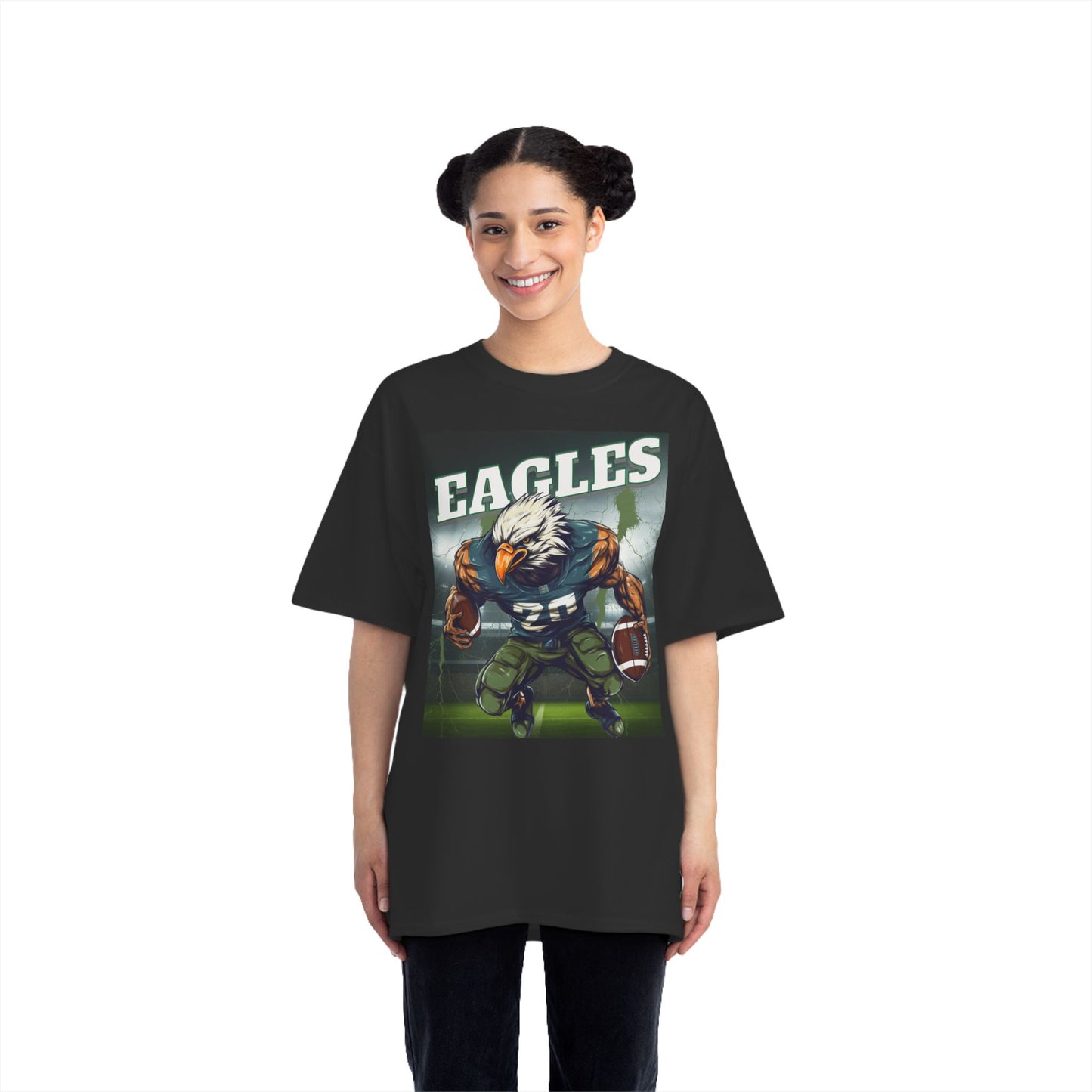 Eagles Football Fan T-Shirt - Short Sleeve, Perfect for Game Day, Sports Gifts, Team Spirit, Casual Wear, Super Bowl Attire