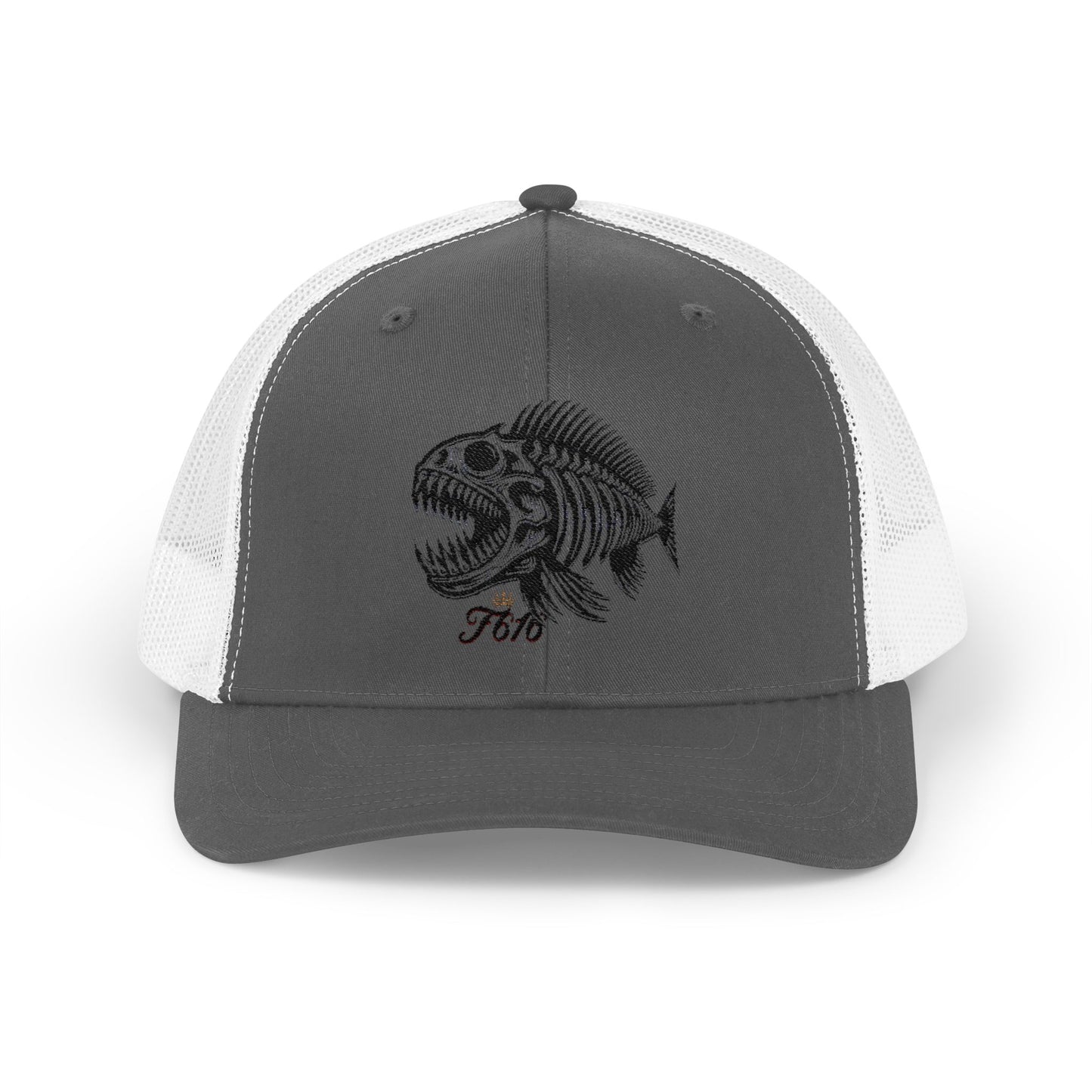 Skull Graphic Snapback Trucker Cap, Edgy Style Hat for Festivals, Halloween Costume Accessory, Streetwear, Unisex