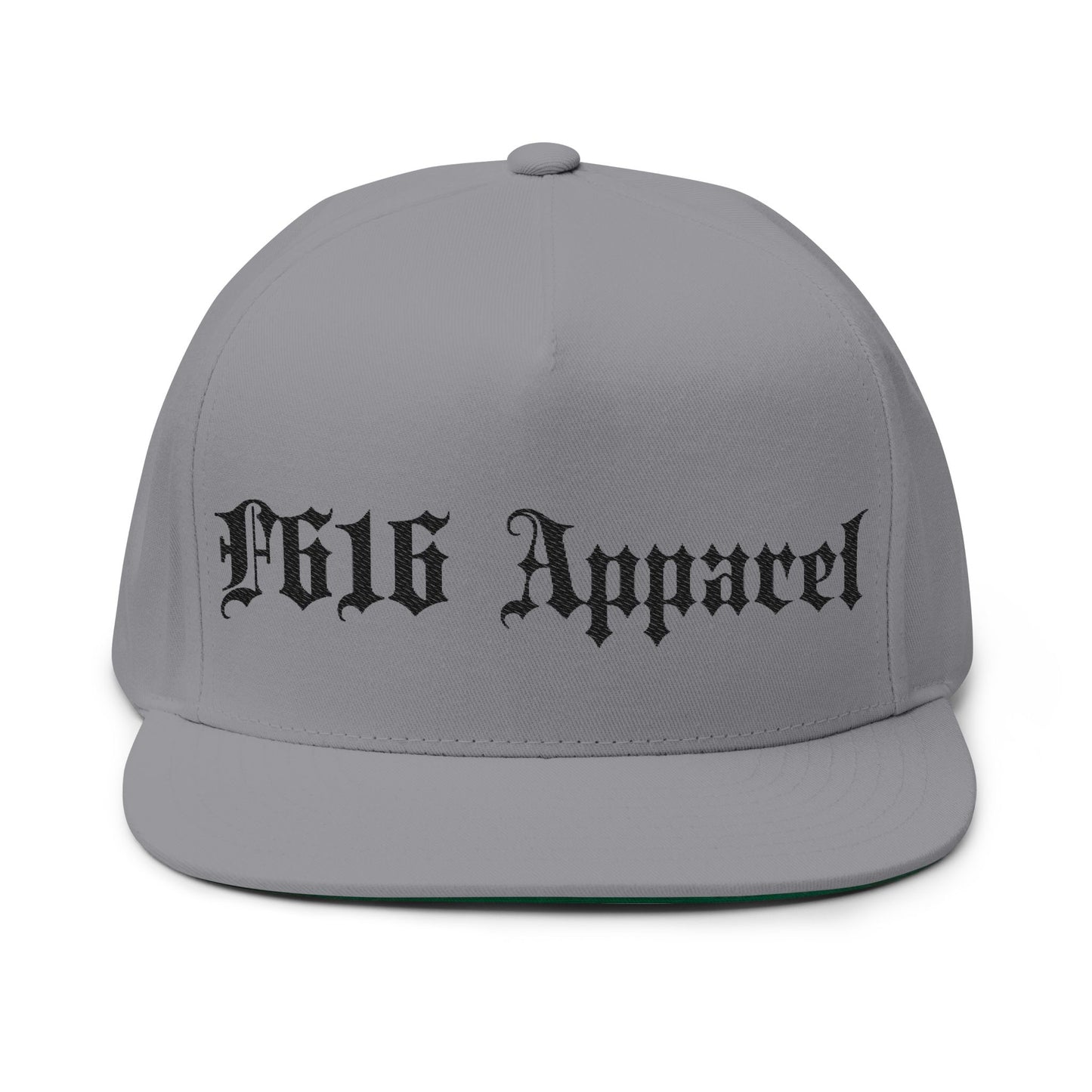Embroidered Flat Bill Cap - F616 Apparel - Stylish Urban Headwear