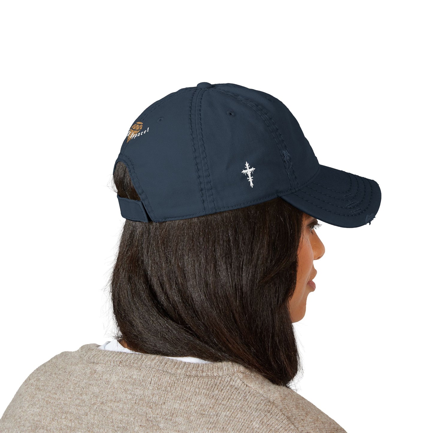 Distressed Dad Hat with NY Embroidery | Casual Dad Hat, Vintage Style Cap, Perfect Gift for Fathers Day, Outdoor Activities, Streetwear