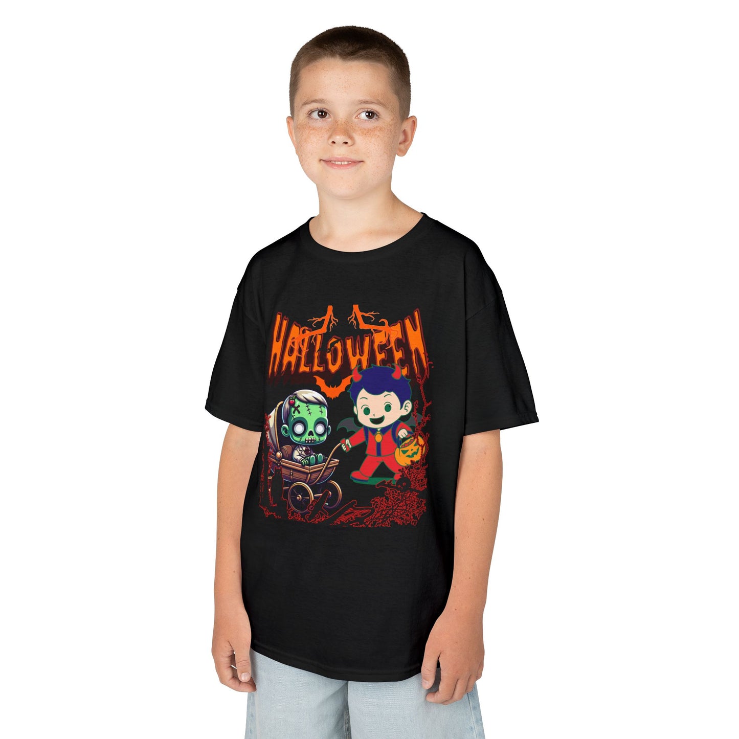 Kids Halloween Tee, Kids Halloween Graphic Tee, Fun Costume Shirt, Trick or Treat Tee, Spooky Kids Shirt, Halloween Party Apparel