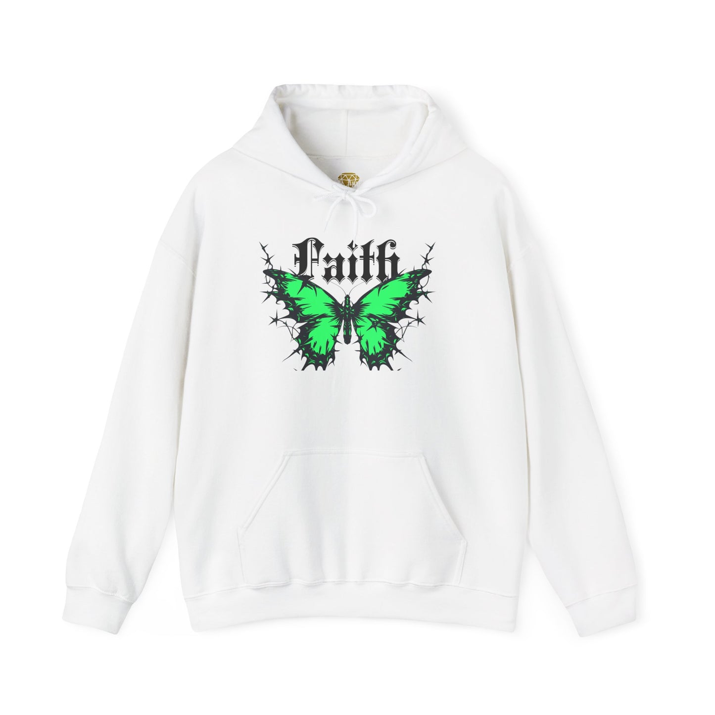 Faith-Inspired Butterfly Hoodie, Unisex Hooded Sweatshirt, Faith Apparel, Spiritual Fashion, Butterfly Art, Cozy Gift Idea